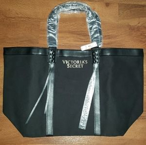 NWT Victoria's Secret Large Canvas Tote Bag